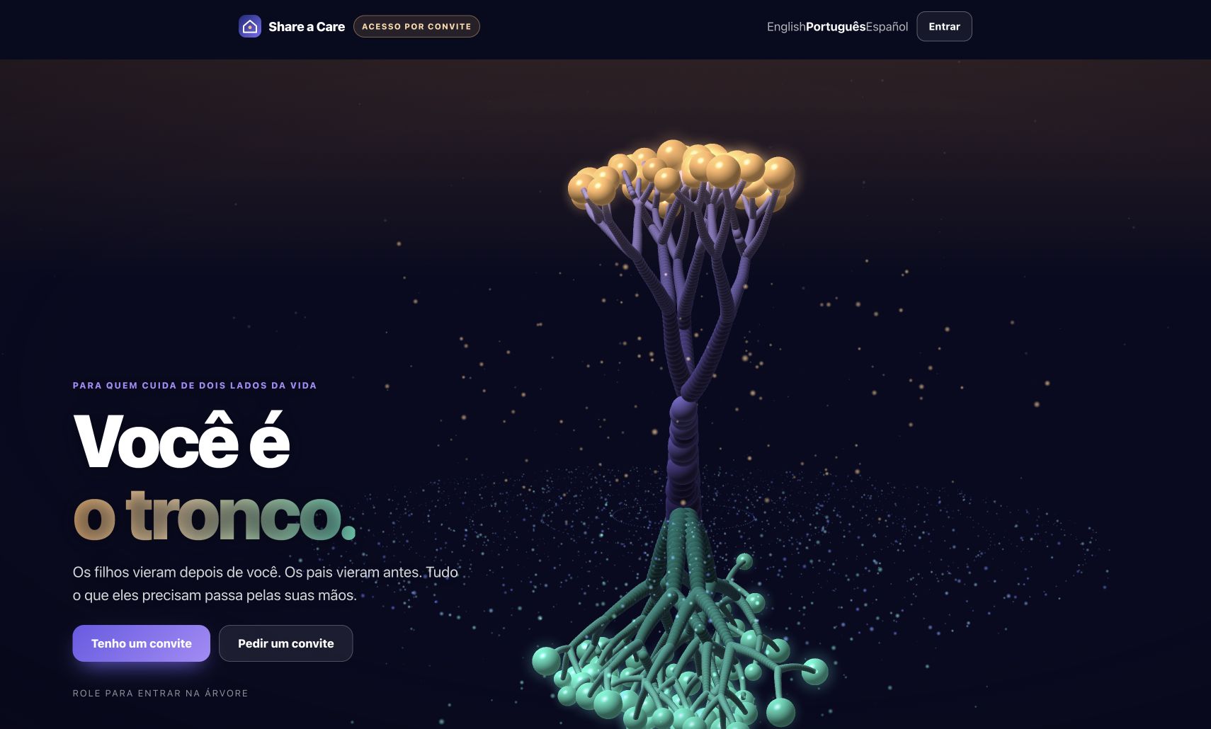 Public page for Share a Care